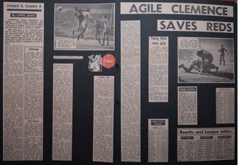 Agile Clemence saves Reds- 14 November 1970
